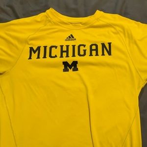 Adidas climalite Michigan shirt size medium